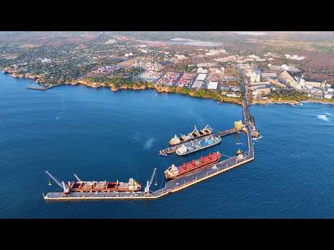 Mi Nacion El Nino Poeta con Images de Drone Puerto de Acajutla Sonsonate El Salvador
