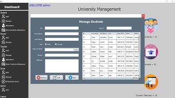 University Management System | Java Project | NetBeans | MySQL | Source Code