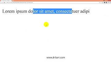 77  Using Custom Font   IT Bari com   Web Design Bangla Video Tutorial