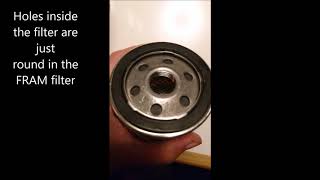 Fram vs Bosch Oil Filter