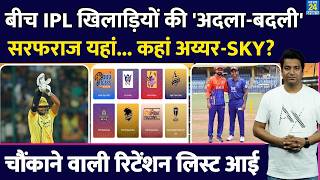 How and where did player swaps happen mid-IPL? Retained Players Announced | Shreyas Iyer | SKY| screenshot 2