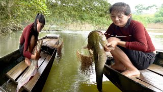 FULL VIDEO Traditional fishing skills -120 days: Single mother catches giant fish