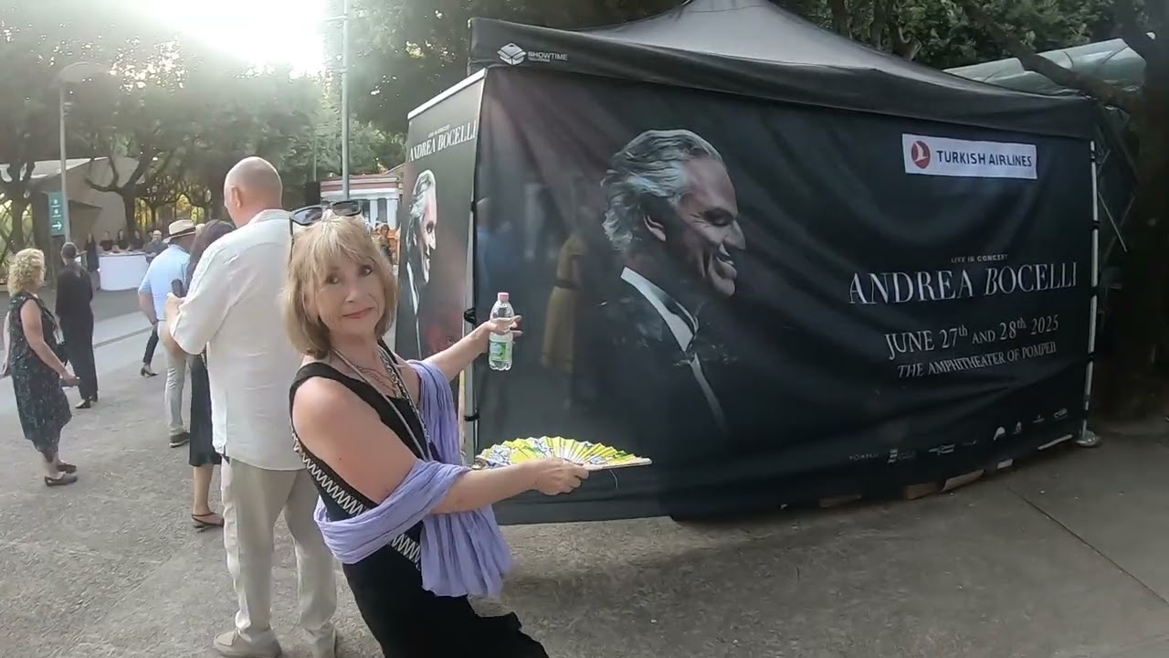 Andrea Bocelli concert, Pompaii, June 2025