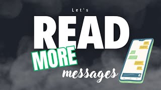 Let's Read More Messages!