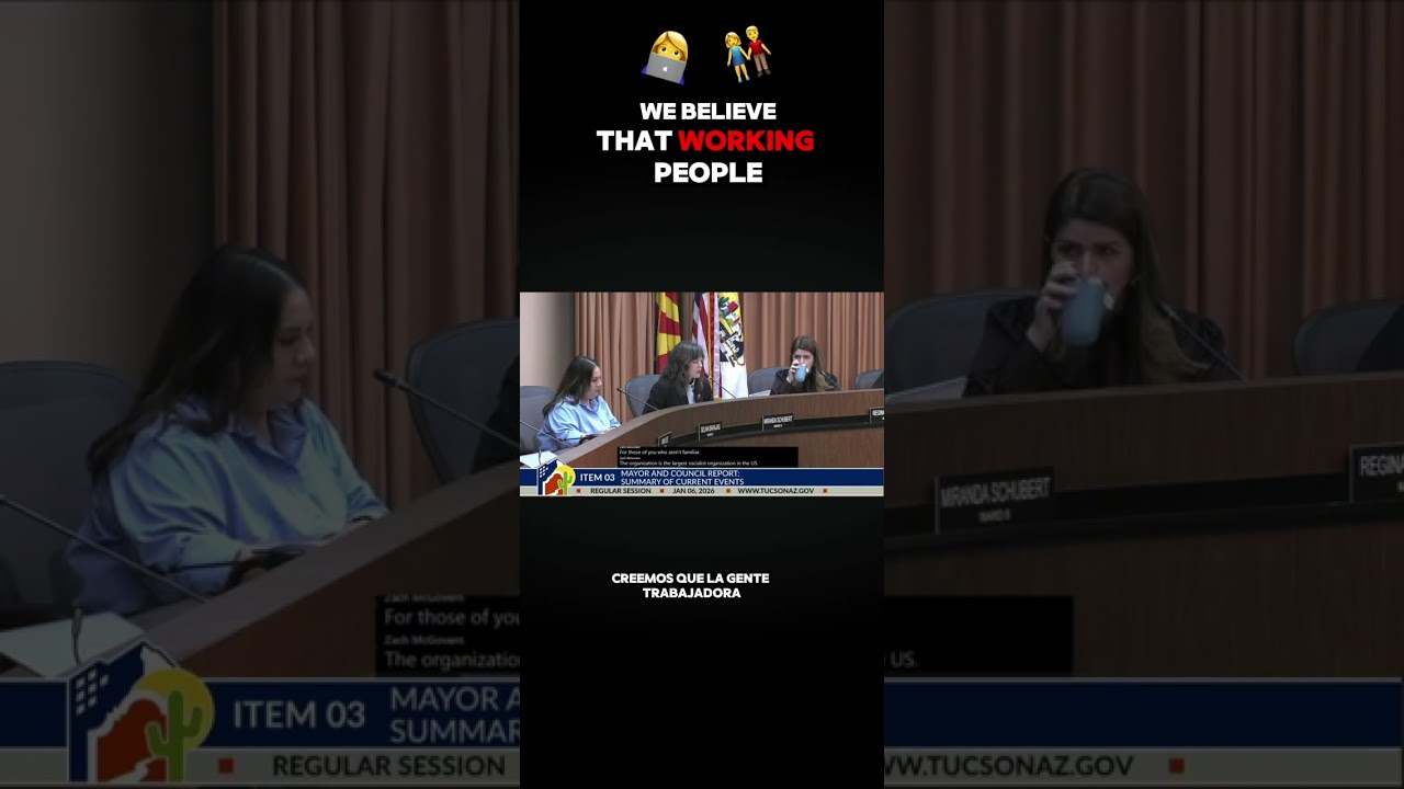 Член городского совета Тусона цитирует польских рабочих 1911 года в своей речи на тему демократич...