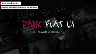 [UE5] Dark Survival UI Kit - Modern Flat Style & Radial Menu