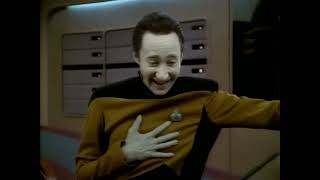 Who set Data's Emotion chip to 'Gleeful Sociopath'?