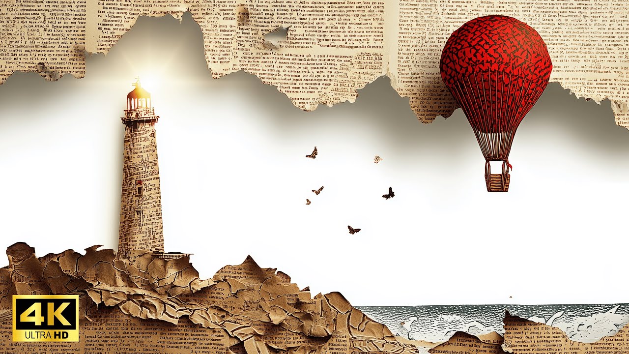 Where Does the Balloon Go in the Paper World?｜Surreal Music＆Art