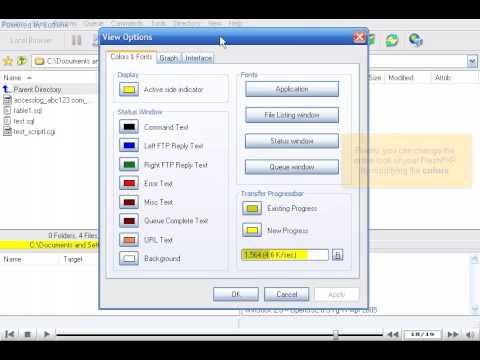 Setting your preferences in FlashFXP by www.vivahost.com