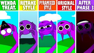 Sprunki Wenda Treatment Vs Original Style Vs Pyramixed Style Vs Retake Style Vs After Phase 3