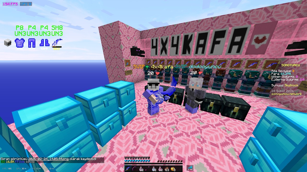 SonOyuncu SkyBlock Nether PvP #8 #sonoyuncu #skyblock