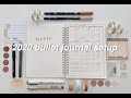2020 bullet journal setup