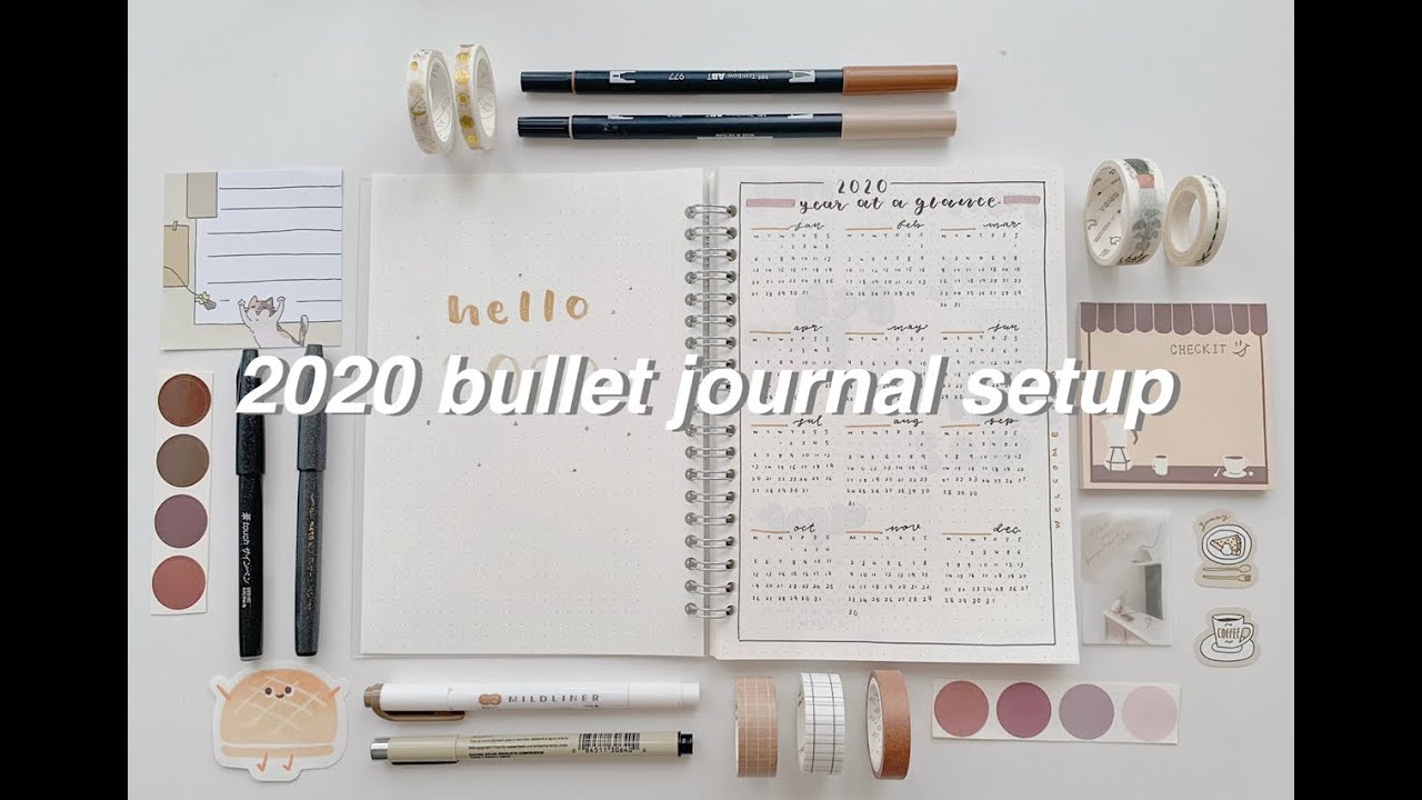 2020 bullet journal setup