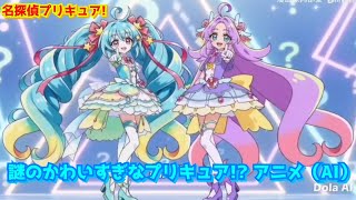 名探偵プリキュア! 謎のかわいすぎなプリキュア!? アニメ（AI）#名探偵プリキュア#ai #アニメ キュアアルカナ#たんプリ