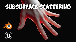 How to use SUBSURFACE SCATTERING in Blender & Unreal Engine 5