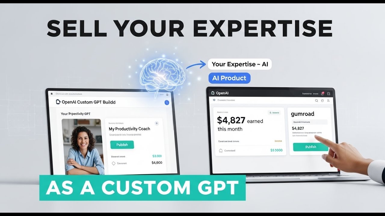 How I Sell Custom GPTs on Gumroad & Make $5K/Month (No Code!)