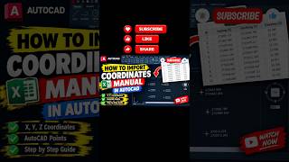 How to Import Coordinates in AutoCAD | Import X Y Coordinates Easily | AutoCAD Tutorial