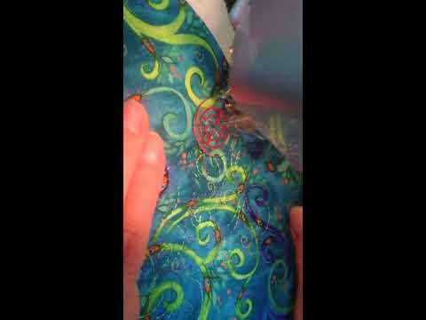 Свободно-ходовая стёжка на Elna 3007