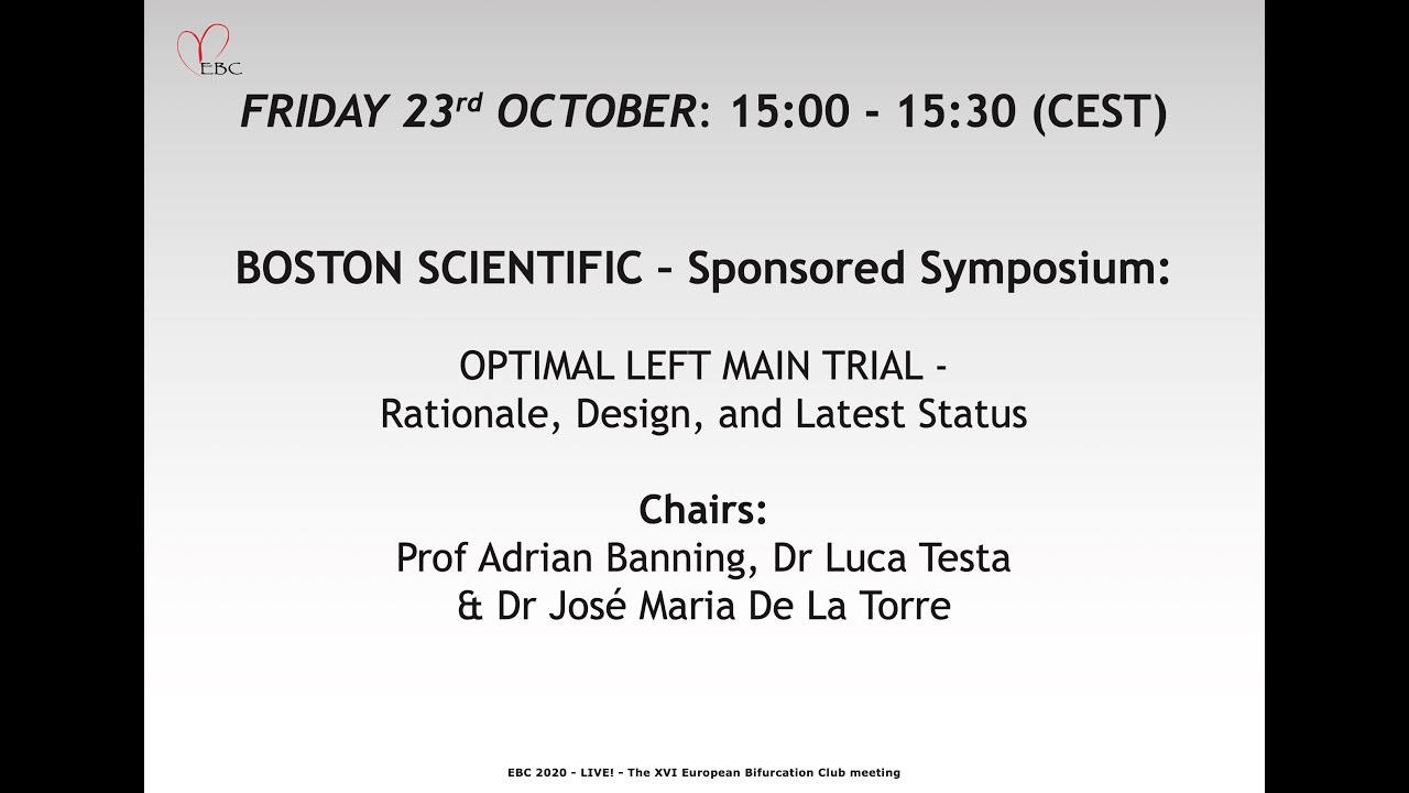 IVUS guidance for Left Main PCI - Dr José De La Torre Hernandez