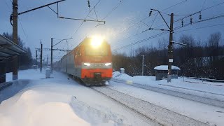 2эс7 001 BLACK GRANITE RZD (что бывает когда много снега)