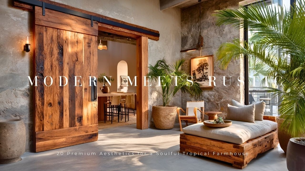 Modern Meets Rustic: 20 Premium Aesthetics for a Soulful Tropical Farmhouse