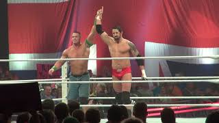 Celebrity Rare footage of Wade Barrett (Stu Bennett) and John Cena breaking kayfabe after WWE Raw in the UK. Profile