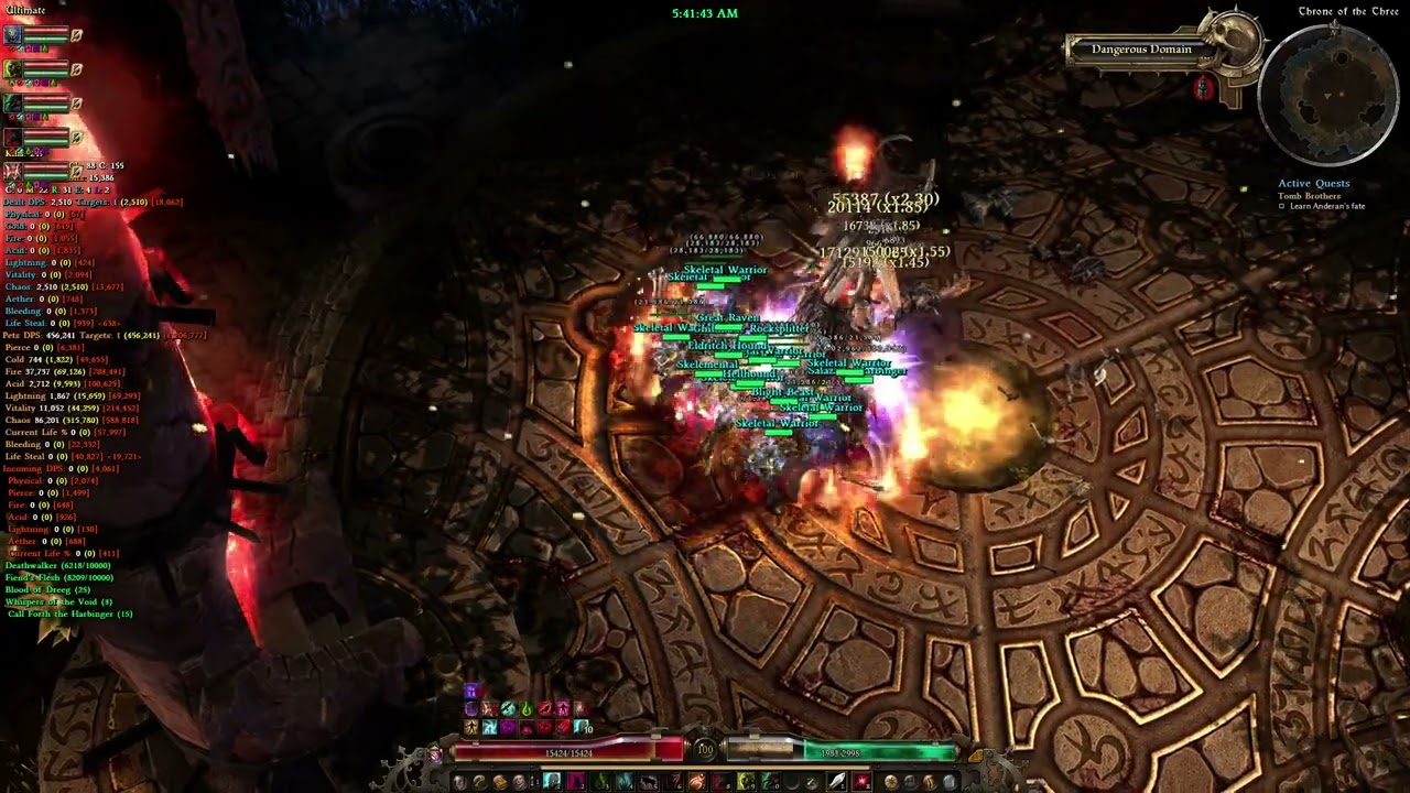 Grim Dawn DPS Pet Cabalist vs.  Korvaak