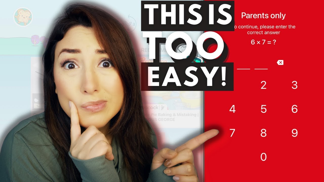 parental control on youtube kids | how to set your own passcode on ...