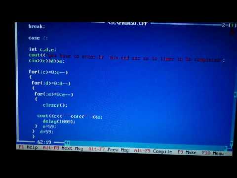 how to make clock and timer using c++