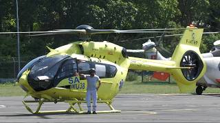 Airbus H145 D3 Helicopter Landing and Takeoff