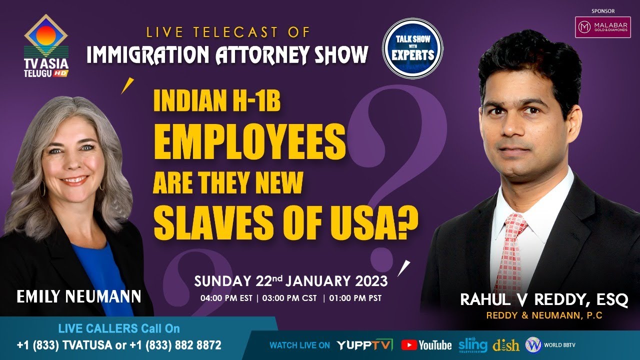 INDIAN H-1B EMPLOYEES ARE THEY NEW SLAVES OF USA? | Attorney Show ...