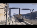 GTA 5 -Freight Train- East Los Santos TrainRoute [FULL ROUTE]