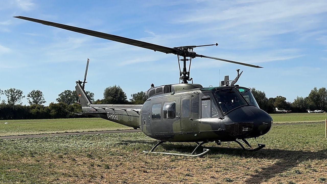 Flugplatzfest Weinheim 2025 | Start Bell UH-1D / Huey | D-HRRI / ex.72+30 | LSV Weinheim 
