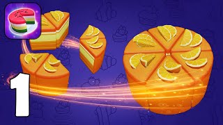 Cake Sort - Color Puzzle Game - Part 1 Tutorial - Gameplay Walkthrough (iOS, Android)