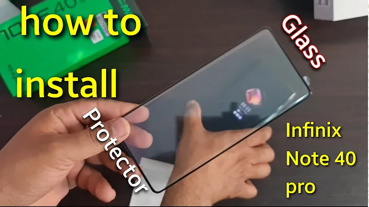 How to install Glass Protector infinix Note 40 Pro