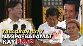 Salaysay ng mga nakatangap ng tulong kay Pangulong Marcos jr. sa Tacloban, city. Leyte.