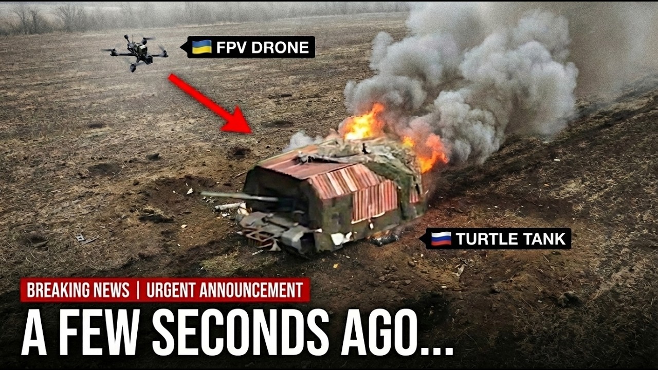 Russian Turtle Tanks Tried to Break Through Ukrainian Lines - Then THIS Happened
