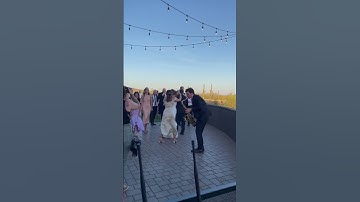 This sax player is killing it! #wedding #saxophone #dj