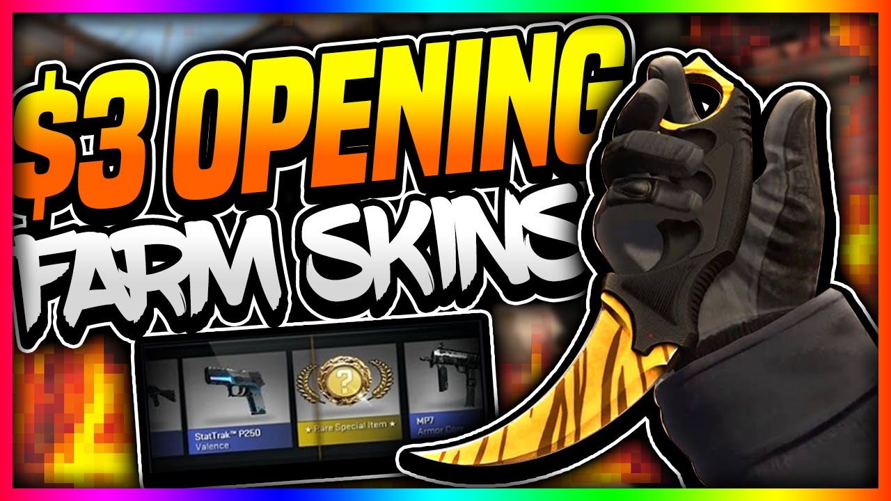 HOW MANY CS:GO SKINS CAN YOU GET WITH $3 ON FARMSKINS.COM?!