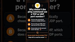 The  Spiceworks Daily Challenge: Why Doesn't the PING Command Use a TCP/UDP Port? #shorts