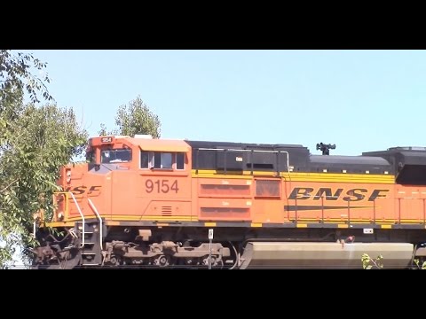 BNSF 9154 - TLKX Coal Train - YouTube