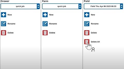 Raven CR12 - How to delete Quick Job Fields