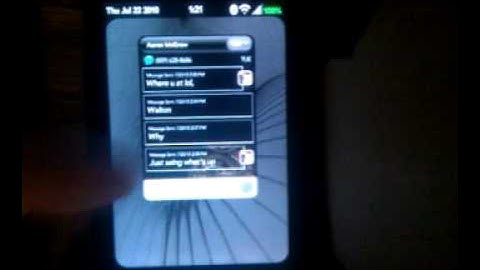 Animated back grounds for palm pre