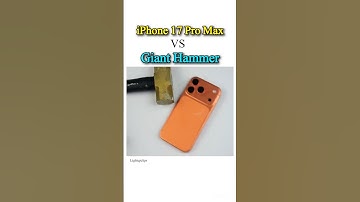 iPhone 17 Pro Max vs Giant Hammer 🔨 | Can It Survive? #Shorts #iphone #test #asmr