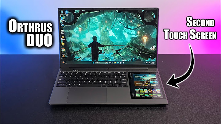 I Tested The ORTHRUS DUO Laptop's SECOND SCREEN - Quick First Look