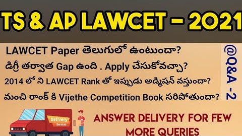 TS & AP LAWCET -2021 | Q&A -2 | Career Guidance | By Krishna