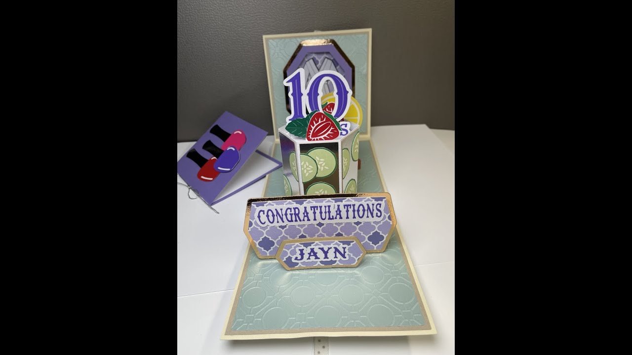 Spa Themed Pop up card