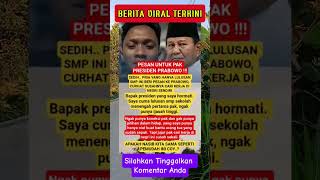 Download Lagu PESAN UNTUK PAK PRESIDEN PRABOWO #shorts #viral #news MP3 Download Lagu PESAN UNTUK PAK PRESIDEN PRABOWO #shorts #viral #news MP3