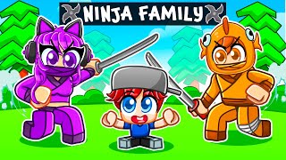 Adopted By A NINJA Family in Roblox! (Brookhaven RP 🏡)