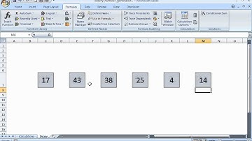 Create an Excel Lottery Number Generator
